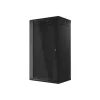 Lanberg 19" fali rack szekrény 22U/600X450 üvegajtó, lapraszerelt, fekete V2