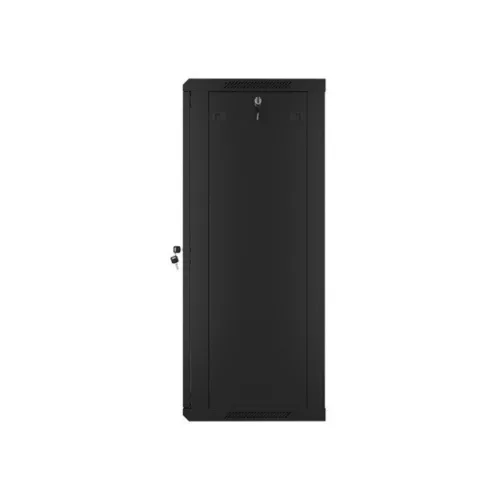 Lanberg 19" fali rack szekrény 22U/600X450 üvegajtó, lapraszerelt, fekete V2