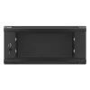 Lanberg 19" fali rack szekrény 4U/600X600 lapraszerelt, fekete V2