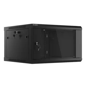   Lanberg 19" fali rack szekrény 6U/600X600 lapraszerelt, fekete V2
