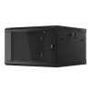 Lanberg 19" fali rack szekrény 6U/600X600 lapraszerelt, fekete V2