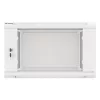 Lanberg 19" fali rack szekrény 6U/600X600 üvegajtó, lapraszerelt, szürke V2