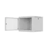 Lanberg 19" fali rack szekrény 9U/600X600 perforált ajtó, lapraszerelt, szürke