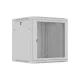 Lanberg 19" fali rack szekrény 12U/600X600 perforált ajtó, lapraszerelt, szürke
