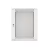 Lanberg 19" fali rack szekrény 15U/600X600 üvegajtó, lapraszerelt, szürke V2