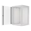 Lanberg 19" fali rack szekrény 18U/600X600 lapraszerelt, szürke V2