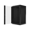 Lanberg 19" fali rack szekrény 22U/600X600 lapraszerelt, fekete V2