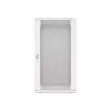 Lanberg 19" fali rack szekrény 22U/600X600 üvegajtó, lapraszerelt, szürke V2