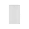 Lanberg 19" fali rack szekrény 22U/600X600 üvegajtó, lapraszerelt, szürke V2