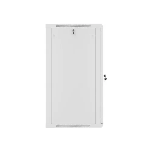 Lanberg 19" fali rack szekrény 22U/600X600 üvegajtó, lapraszerelt, szürke V2