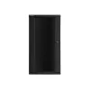 Lanberg 19" fali rack szekrény 27U/600X600 lapraszerelt, fekete V2