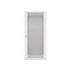Lanberg 19" fali rack szekrény 27U/600X600 üvegajtó, lapraszerelt, szürke V2