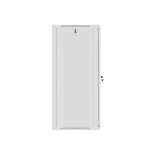 Lanberg 19" fali rack szekrény 27U/600X600 üvegajtó, lapraszerelt, szürke V2
