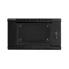 Lanberg 19" kétrészes fali rack szekrény 6U/600X600 lapraszerelt, fekete