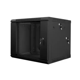   Lanberg 19" kétrészes fali rack szekrény 9U/600X600 lapraszerelt, fekete