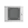 Lanberg 19" kétrészes fali rack szekrény 9U/600X600 lapraszerelt, szürke