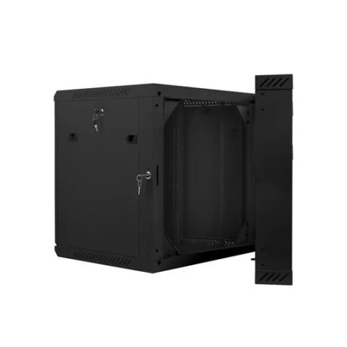 Lanberg 19" kétrészes fali rack szekrény 12U/600X600 lapraszerelt, fekete