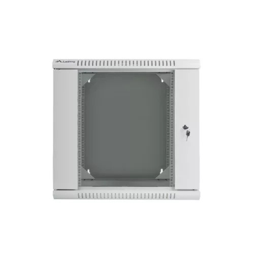 Lanberg 19" kétrészes fali rack szekrény 12U/600X600 lapraszerelt, szürke