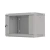 Lanberg 19" fali rack szekrény 6U/540X350 lapraszerelt, szürke V2