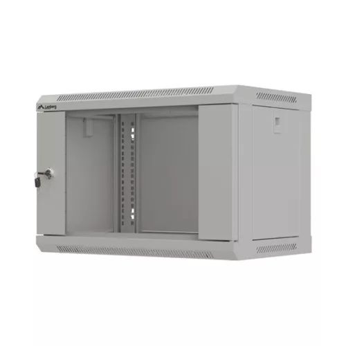 Lanberg 19" fali rack szekrény 6U/540X350 lapraszerelt, szürke V2