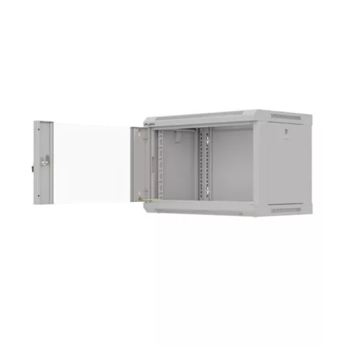 Lanberg 19" fali rack szekrény 6U/540X350 lapraszerelt, szürke V2