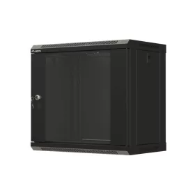   Lanberg 19" fali rack szekrény 9U/540X350 üvegajtó, lapraszerelt, fekete