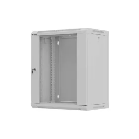   Lanberg 19" fali rack szekrény 12U/540X350, üvegajtó, lapraszerelt, szürke