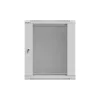Lanberg 19" fali rack szekrény 12U/540X350, üvegajtó, lapraszerelt, szürke