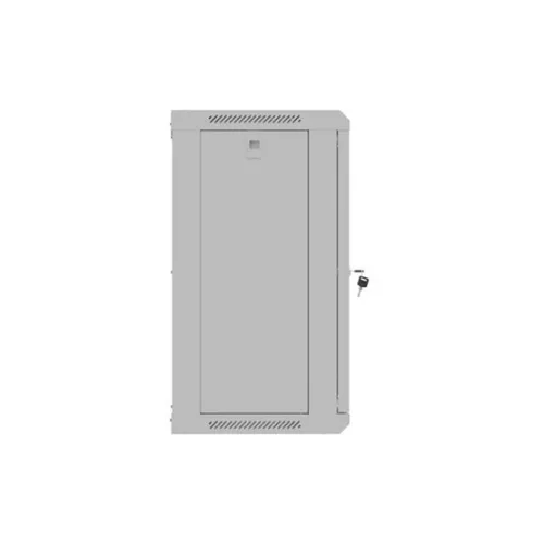 Lanberg 19" fali rack szekrény 12U/540X350, üvegajtó, lapraszerelt, szürke