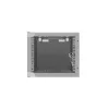 Lanberg 10" fali rack szekrény 4U/280X310, üvegajtó, lapraszerelt, szürke
