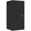 Lanberg 10" fali rack szekrény 6U/280X310, üvegajtó, lapraszerelt, fekete