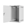 Lanberg 10" fali rack szekrény 9U/280X310, üvegajtó, lapraszerelt, szürke