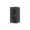 Lanberg 10" fali rack szekrény 12U/280X310, üvegajtó, lapraszerelt, fekete