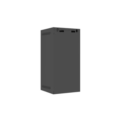 Lanberg 10" fali rack szekrény 12U/280X310, üvegajtó, lapraszerelt, fekete