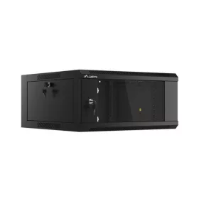   Lanberg 19" fali rack szekrény 4U 600 lapraszerelt, fekete