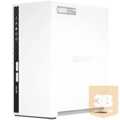   QNAP NAS 2 fiókos 4x2GHz, 2GB RAM, 1x1000Mbps, 2xUSB3.2, 2xUSB2.0, 1xUSB3.2 - TS-233