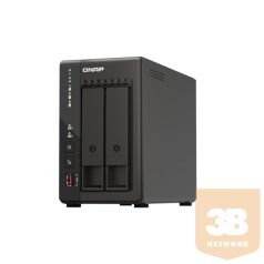   QNAP NAS 2 fiókos Celeron J6412 4x2,6GHz, 8GB RAM, 2x2500Mbps,2xHDMI1.4b, 2xUSB3.2Gen2, 2xM.2 2280 PCIe Slot- TS-253E-8G