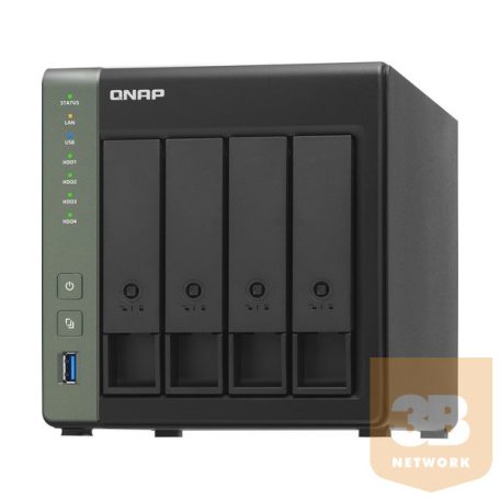 QNAP NAS 4 fiókos TS-431KX-2G 4x1.7 GHz, 2GB RAM, 2x100/1000,  2 x 10GbE SFP+, 3xUSB3.2