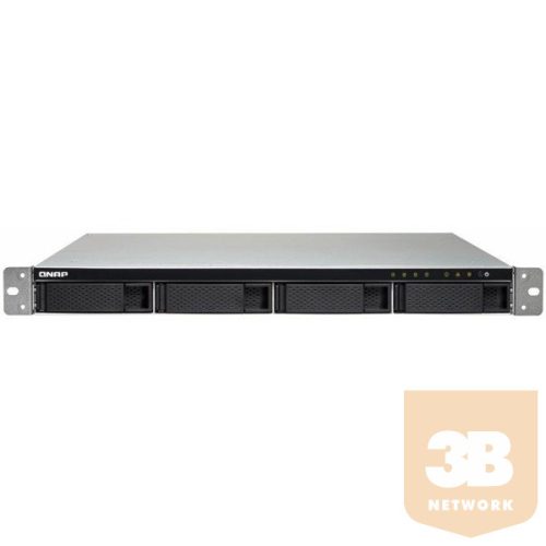 QNAP NAS 4 fiókos TS-432PXU-RP-2G quad-core 1.7GHz, 2GB RAM, 2x10/100/1000, 2 x 10GbE SFP+,4xUSB3.2,1U Rackmount