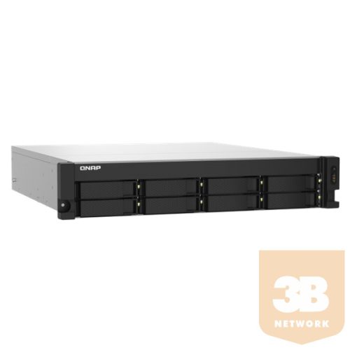 QNAP TS-832PXU-4G 8-Bay quad-core 1.7GHz rackmount NAS with 250W PSU 4GB DDR4 UDIMM RAM SATA 6Gb/s