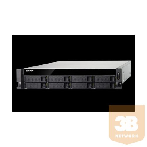 QNAP NAS 8 fiókos TS-832PXU-RP-4G quad-core 1.7GHz, 4GB RAM, 2x10/100/1000, 2 x 10GbE SFP+,4xUSB3.2,2U Rackmount