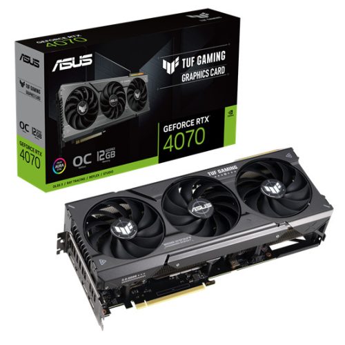 VGA ASUS NVIDIA RTX 4070 12GB GDDR6 - TUF-RTX4070-O12G-GAMING