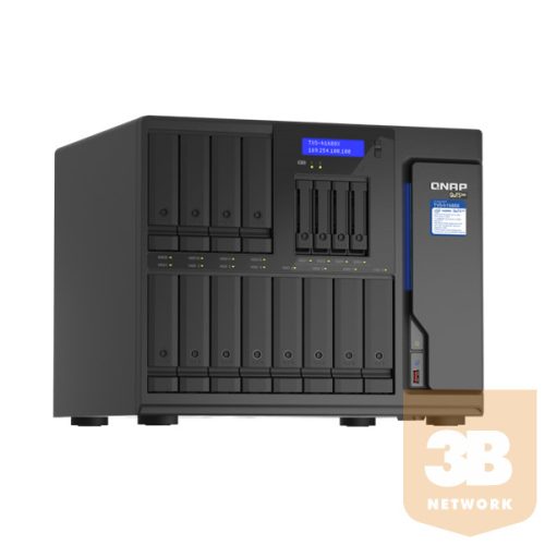 QNAP NAS 16 fiókos TVS-h1688X-W1250-32G XEON 6x3,3GHz, 2x26GB RAM, 4x2.5G/1G/100M,  2 x 10GBASE-T (10G/1G)