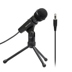   Promate AUX Mikrofon - TWEETER 9 (Plug & Play, flexibilis, 1,8m, fekete)