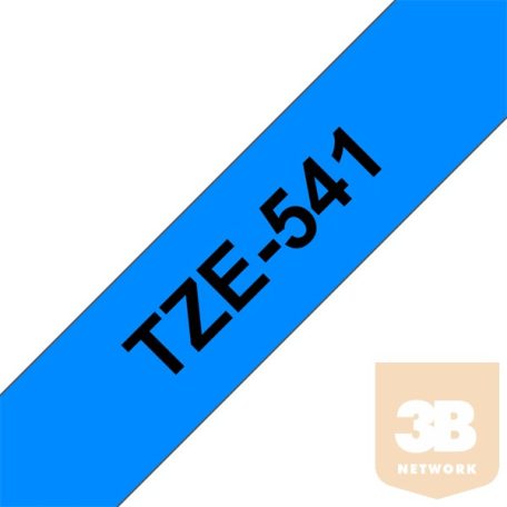 BROTHER Festékszalag TZe-541, Kék alapon Fekete, Laminált, 18mm 0.7", 8 méter