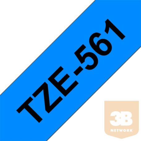 BROTHER Festékszalag TZe-561, Kék alapon Fekete, Laminált, 36mm 1.4", 8 méter