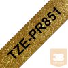 BROTHER Prémium feliratozó szalag TZEPR851, Arany alapon fekete szalag, 24 mm széles, 8m