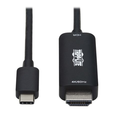 TRIPP LITE kábel, aktív,  USB-C - HDMI, 4K 60 Hz, HDR, HDCP 2.2, DP 1,2 Alt mód, fekete, M/M, 1,8m