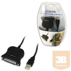   LOGILINK USB-ből párhuzamos kábel (parallel), D-SUB, 25pin