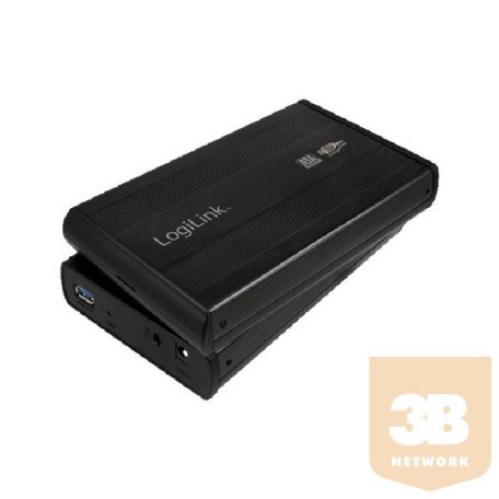 LOGILINK 3,5" HDD ház USB 2.0/SATA fekete alumínium